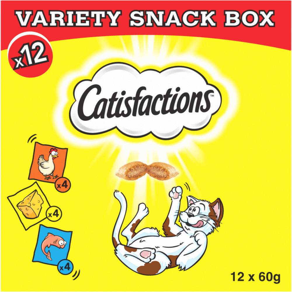 Variety Snack Box Friandises au poulet au fromage au saumon pour chats adultes et chaton - brand image